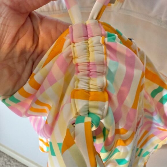 VERO MODA New Multicolour One Piece Swimsuit Bathing Suit Adjustable Straps - Picture 10 of 11